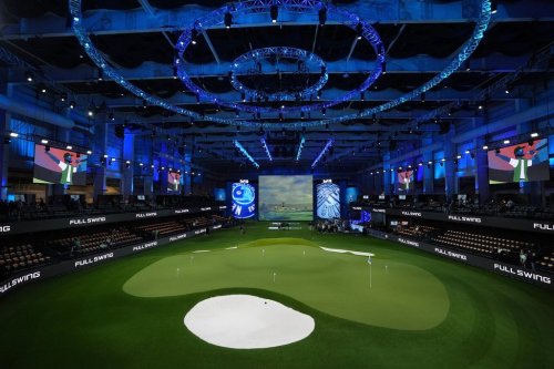 FILE - The SoFi Center is seen ahead of the inaugural match of the TMRW Golf League, between New York Golf Club and The Bay Golf Club, Tuesday, Jan. 7, 2025, in Palm Beach Gardens, Fla. (AP Photo/Rebecca Blackwell, File)