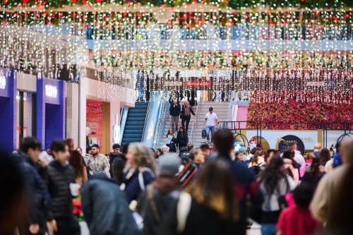 Shoppers pass through Eaton Centre on Boxing Day in Toronto, on Friday, Dec. 26, 2025. THE CANADIAN PRESS/Sammy Kogan