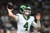New York Jets quarterback Brady Cook throws during the second half of an NFL football game against the New Orleans Saints, Sunday, Dec. 21, 2025, in New Orleans. (AP Photo/Ella Hall)