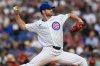 FILE - Chicago Cubs starter Michael Soroka delivers a pitch during the first inning of a baseball game against the Cincinnati Reds, Aug. 4, 2025, in Chicago. (AP Photo/Paul Beaty, File)