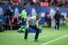 Vancouver Whitecaps acting head coach Vanni Sartini shouts on the sideline during the second half of an MLS soccer game against FC Dallas in Vancouver, on Saturday, September 25, 2021. THE CANADIAN PRESS/Darryl Dyck