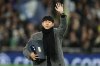 Los Angeles FC forward Son Heung-Min greets fans before the start of the Champions League opening phase soccer match between Tottenham and Slavia Prague, in London, England, Tuesday, Dec. 9, 2025. (AP Photo/Richard Pelham)