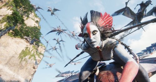 This image released by 20th Century Studios shows Varang, performed by Oona Chaplin, in a scene from 