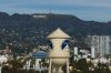 The Paramount Pictures water tower is seen in Los Angeles, Thursday, Dec. 18, 2025, with the Hollywood sign in the distance. (AP Photo/Jae C. Hong)