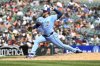 Toronto Blue Jays relief pitcher Justin Bruihl throws in the eighth inning of a baseball game against the Detroit Tigers on July 27, 2025, in Detroit. (AP Photo/Jose Juarez)