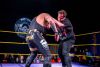 Dwayne Larson photo
Actor Paul Walter Hauser, right, and professional wrestler Bad Boy in the ring at the West End Cultural Centre, Friday.