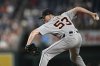 Detroit Tigers pitcher Chase Lee (53) throws during the seventh inning in the second baseball game of a doubleheader against the Washington Nationals in Washington, Wednesday, July 2, 2025. (AP Photo/Terrance Williams)