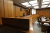 Judges bench at the Edmonton Law Courts building, in Edmonton, Friday, June 28, 2019. THE CANADIAN PRESS/Jason Franson