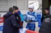 Russian athlete Matvei Perestoronin finishes a qualifying race to compete in a Luge World Cup event in Lake Placid, N.Y., Thursday, Dec. 18, 2025. (AP Photo/Seth Wenig)