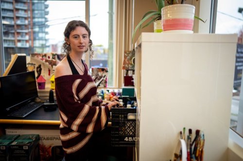 Kelsey, 29, is pictured at Coast Mental Health in Vancouver, on Friday, Oct. 24, 2025. THE CANADIAN PRESS/Ethan Cairns