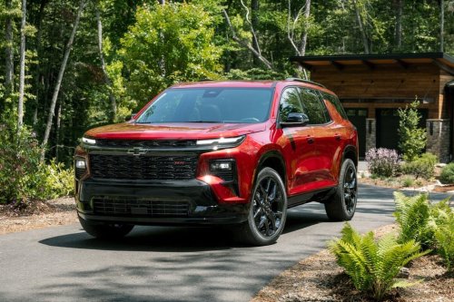 This photo provided by Chevrolet shows the 2026 Traverse. The Traverse is a three-row crossover SUV that boasts a massive cargo space and helpful technology features. (Courtesy of General Motors via AP)