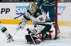 Minnesota Wild goaltender Jesper Wallstedt (30) stops a shot during the third period of an NHL hockey game against the San Jose Sharks, Wednesday, Dec. 31, 2025, in San Jose, Calif. (AP Photo/Godofredo A. Vásquez)
