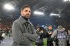 Como's head coach Cesc Fabregas watches during the Serie A soccer match between AS Roma and Como 1907 at Rome's Olympic stadium, Italy, Monday, Dec. 15, 2025. (Fabrizio Corradetti/LaPresse via AP)