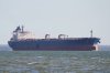 The oil tanker named Xanthos Eos steam on Lake Maracaibo, Venezuela, Wednesday, Jan. 7, 2026. (AP Photo/Edgar Frias)