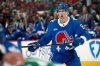 Colorado Avalanche's Martin Necas watches the puck during the third period of an NHL hockey game against the Carolina Hurricanes in Raleigh, N.C., Saturday, Jan. 3, 2026. (AP Photo/Karl DeBlaker)