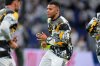 Real Madrid's Kylian Mbappe warms-up before the Spanish La Liga soccer match between Real Madrid and Celta Vigo in Madrid, Spain, Sunday, Dec. 7, 2025. (AP Photo/Manu Fernandez)