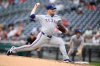 FILE - Texas Rangers relief pitcher Jacob Webb (71) in action during a baseball game against the Washington Nationals, Sunday, June 8, 2025, in Washington. (AP Photo/Nick Wass, File)