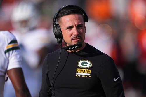 FILE - Green Bay Packers head coach Matt Lafleur in the first half of an NFL football game Sunday, Dec. 14, 2025, in Denver. (AP Photo/David Zalubowski, File)