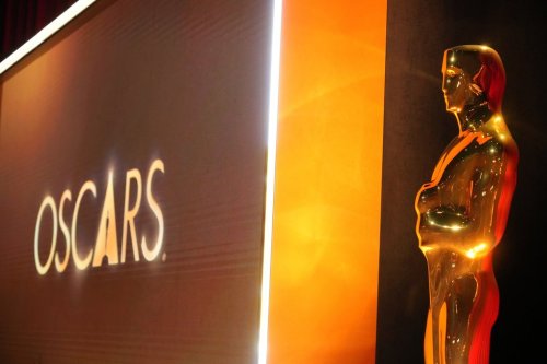 A replica of an Academy Awards statuette is pictured prior to the 98th Oscars nominations announcement on Thursday, Jan. 22, 2026, at the Samuel Goldwyn Theater in Beverly Hills, Calif. (Photo by Jordan Strauss/Invision/AP)
