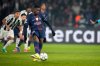 PSG's Ousmane Dembele pails to score from a penalty during a Champions League opening phase soccer match between Paris Saint-Germain and Newcastle in Wednesday, Jan. 28, 2026. (AP Photo/Michel Euler)