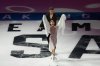 Madison Chock and Evan Bates skate during the 