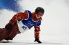 Canada's Eli Bouchard competes in men's snowboard big air qualifications at the 2026 Winter Olympics, in Livigno, Italy, Thursday, Feb. 5, 2026. (AP Photo/Abbie Parr)