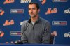 FILE - New York Mets President of Baseball Operations David Stearns responds to questions during a news conference about MLB trade deadline deals, Tuesday, July 30, 2024, in New York. (AP Photo/Pamela Smith, File)