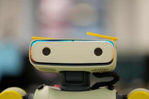 Fauna Robotics' new robot, called Spout, is seen at their offices in New York, Wednesday, Jan. 14, 2026. (AP Photo/Seth Wenig)