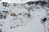 FILE - A view of the Bellevarde course, at the World Alpine Ski Championships in Val d'Isere, France, on Feb, 1, 2009. (AP Photo/Sergey Ponomarev, File)