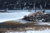 Pounding waves have all but demolished a breakwater in Trepassey, N.L., shown in this handout photo on Tuesday, Feb. 3, 2026, after a ferocious winter storm battered eastern Newfoundland. THE CANADIAN PRESS/Handout — Clifford Doran (Mandatory Credit)