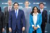 U.S. Secretary of State Marco Rubio, left, and Foreign Affairs Minister Anita Anand stand in the foreground ahead of a family photo during the G7 Foreign Ministers' Meeting in Niagara-on-the-Lake, Ont., on Wednesday, Nov. 12, 2025. THE CANADIAN PRESS/Nick Iwanyshyn