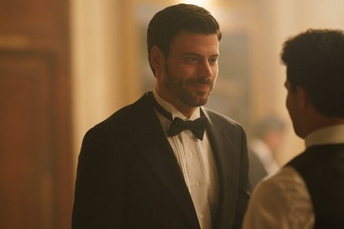 François Arnaud is shown in a scene from the show 