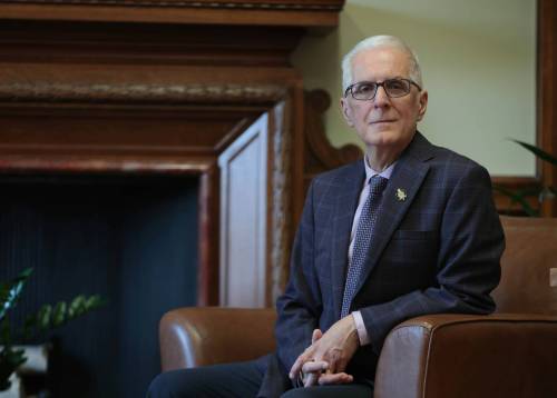 Ruth Bonneville / Free Press LOCAL-Nello Altomare Portraits of MLA Nello Altomare	, Minister of Education and Early Childhood Learning, in his office at the Legislative Building. For childcare feature. July 11th, 2024
