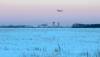 Ruth Bonneville / Free Press Local - WestJet buys land A plane takes off at dusk from the Winnipeg Richardson International Airport Thursday. For story on WestJet purchasing land north of Saskatchewan Ave. Near the airport. Jan 8th, 2026