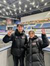Taylor Allen / FREE PRESS
                                Skip Eun-ji Gim (right) praised Korea Curling Federation&rsquo;s technical trainer Min Lee from Morris for his dependability when her team or other Korean teams compete in Canada.