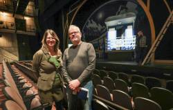 Ruth Bonneville / Free Press
                                Murder on the Orient Express director Kelly Thornton and set designer Brian Perchaluk.