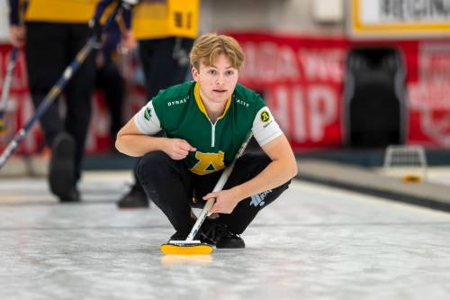 Connor Hood / Alberta Golden Bears Athletics
                                Third Ronan Peterson is part of the new University of Alberta team lineup. The Oakbank product looks to help the Golden Bears reclaim Canada West curling supremacy.