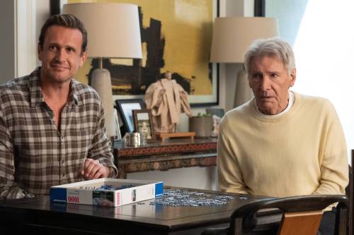Apple TV 
                                Jason Segel (left) and Harrison Ford return in Season 3 of Shrinking.