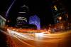 JOHN WOODS / FREE PRESS FILES
                                Traffic streams through Portage and Main at night: Winnipeg ranks sixth among Canadian cities for traffic congestion, a study says.