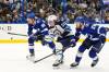 Chris O&rsquo;Meara / The Associated Press
                                Winnipeg Jets centre Mark Scheifele gets between Tampa Bay Lightning defenceman J.J. Moser and centre Zemgus Girgensons in the first period of Tampa&rsquo;s 4-1 Thursday, in Tampa.