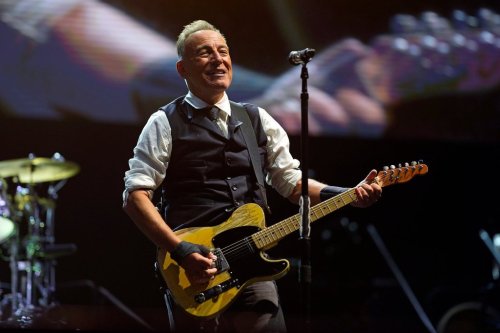 FILE - Bruce Springsteen performs in Asbury Park, N.J., Sept. 15, 2024. (Photo by Charles Sykes/Invision/AP, File)