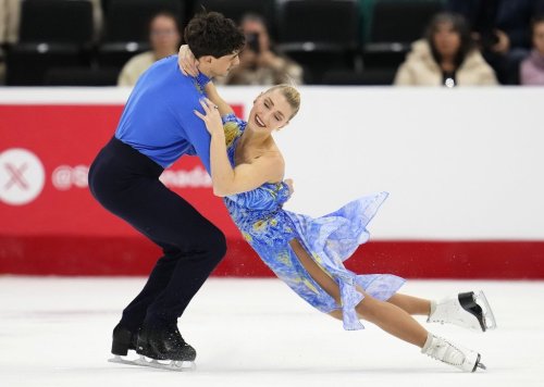 Piper Gilles and Paul Poirier perform their free dance in the ice dance figure skating competition at the 2026 Canadian National Skating Championships in Gatineau, Que., on Sunday, Jan. 11, 2026. THE CANADIAN PRESS/Justin Tang