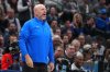 Dallas Mavericks head coach Jason Kidd reacts during the second half of an NBA basketball game against the Denver Nuggets Wednesday, Jan. 14, 2026, in Dallas. (AP Photo/Julio Cortez)