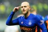 Inter Milan's Federico Dimarco celebrates after scoring his side's fourth goal during a Serie A soccer match between Inter Milan and Pisa, in Milan, Italy, Friday, Jan. 23, 2026. (AP Photo/Luca Bruno)