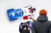 Melanie Hasler of Switzerland in action, during the Women's Mono-Bob World Cup, in St. Moritz, Switzerland, Saturday, Jan. 10, 2026. (Mayk Wendt/Keystone via AP)