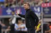 Canada head coach Jesse Marsch signals to his players during a Copa America quarterfinal soccer match between Venezuela and Canada in Arlington, Texas, Friday, July 5, 2024. Marsch is hitting the road next month for a series of coaching workshops for provincial coaches across Canada. THE CANADIAN PRESS/AP-Tony Gutierrez