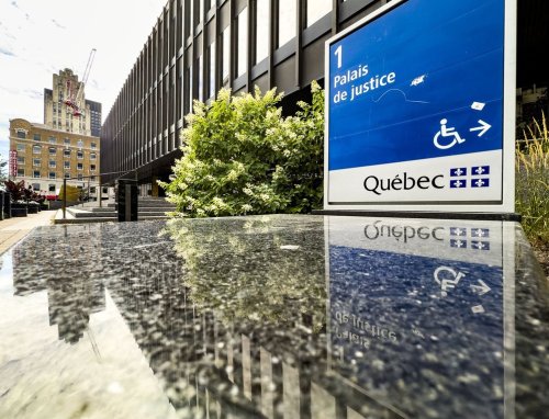 The Palais de Justice in Montreal, Wednesday, Aug. 20, 2025. THE CANADIAN PRESS/Christinne Muschi