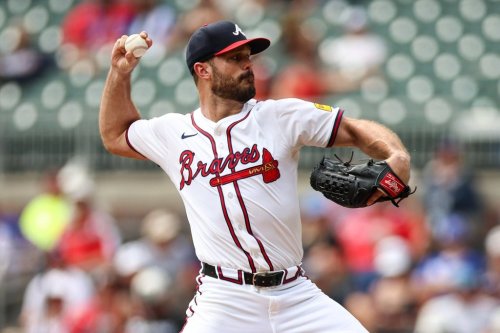 FILE - Atlanta Braves pitcher Tyler Kinley delivers in the eighth inning of a baseball game against the Washington Nationals, Wednesday, Sept. 24, 2025, in Atlanta. (AP Photo/Colin Hubbard, File)