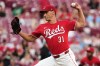 FILE - Cincinnati Reds' Brent Suter delivers a pitch in the second inning of a baseball game against the Toronto Blue Jays, Tuesday, Sept. 2, 2025, in Cincinnati. (AP Photo/Kareem Elgazzar, File)