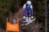 United States' Lindsey Vonn in action during alpine ski women's downhill training, at the 2026 Winter Olympics, in Cortina d'Ampezzo, Italy, Saturday, Feb. 7, 2026. (AP Photo/Robert F. Bukaty)
